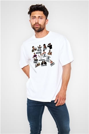 Archer Beyaz Oversize Tişört Oversize T-shirt