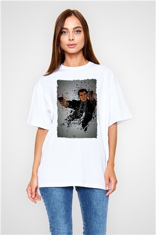 Archer Beyaz Oversize Tişört Oversize T-shirt