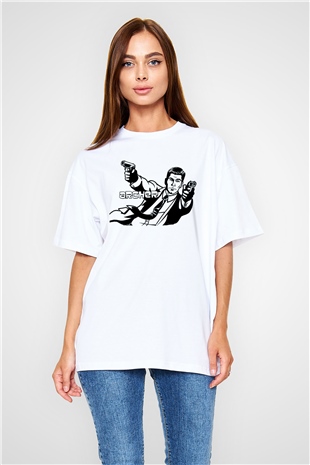 Archer Beyaz Oversize Tişört Oversize T-shirt