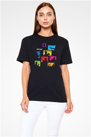 Archer Siyah Unisex Tişört T-Shirt