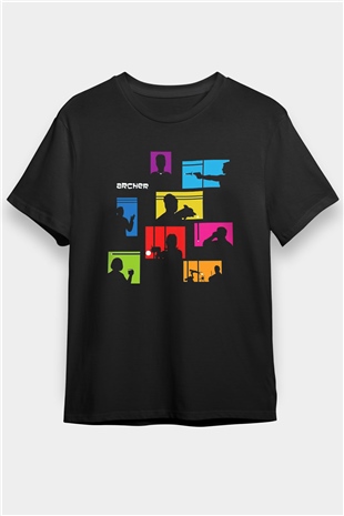 Archer Siyah Unisex Tişört T-Shirt