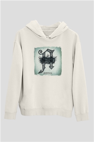Architects Baskılı Unisex Beyaz Hoodie
