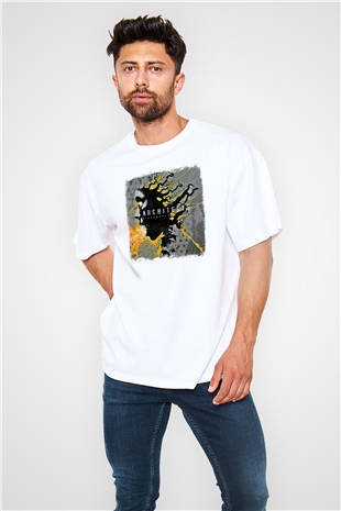 Architects Baskılı Unisex Beyaz Oversize Tişört