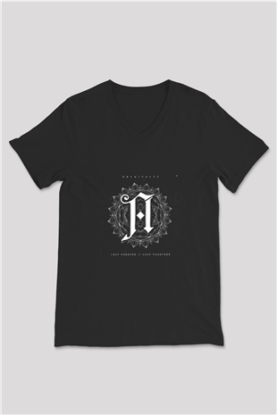 Architects Baskılı Unisex Siyah V Yaka Tişört