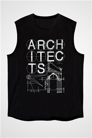Architects Siyah Unisex Kolsuz Tişört