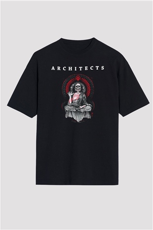 Architects Siyah Unisex Oversize Tişört T-Shirt