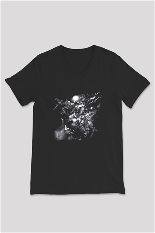 Architects Siyah Unisex V Yaka Tişört
