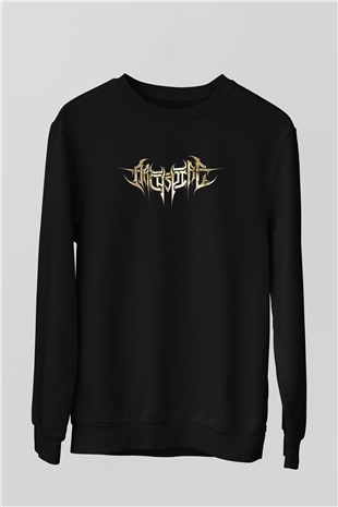Archspire Baskılı Unisex Siyah Sweatshirt