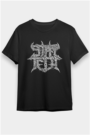 Archspire Baskılı Unisex Siyah Tişört - Tshirt