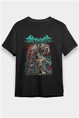 Archspire Baskılı Unisex Siyah Tişört - Tshirt