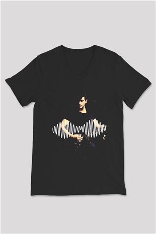 Arctic Monkeys Alex Turner Siyah Unisex V Yaka Tişört