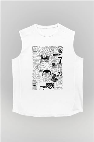 Arctic Monkeys Anticipation Beyaz Unisex Kolsuz Tişört