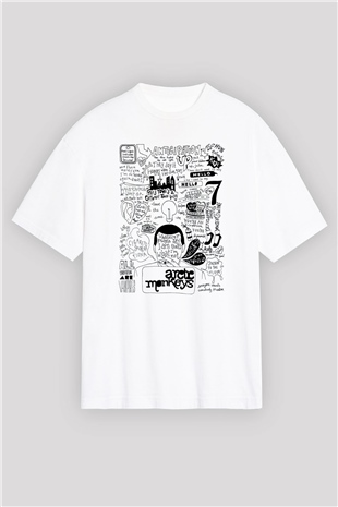 Arctic Monkeys Anticipation Beyaz Oversize Tişört Oversize T-shirt - TişörtFabrikası