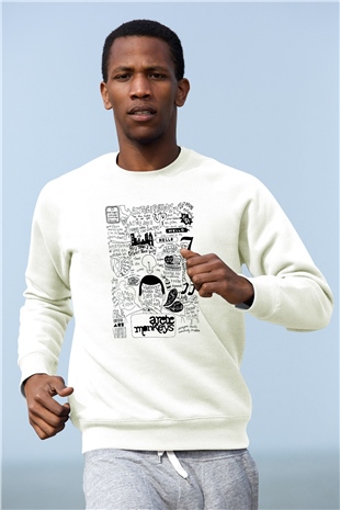 Arctic Monkeys Anticipation Beyaz Unisex Sweatshirt