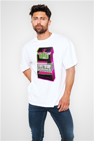 Arctic Monkeys August Seventh Beyaz Oversize Tişört Oversize T-shirt - TişörtFabrikası