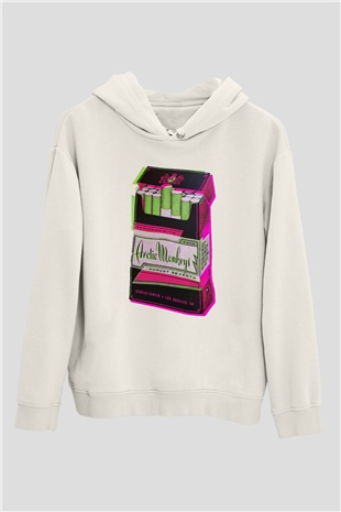 Arctic Monkeys August Seventh Beyaz Unisex Kapüşonlu Sweatshirt
