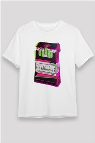 Arctic Monkeys August Seventh Beyaz Unisex Tişört T-Shirt - TişörtFabrikası