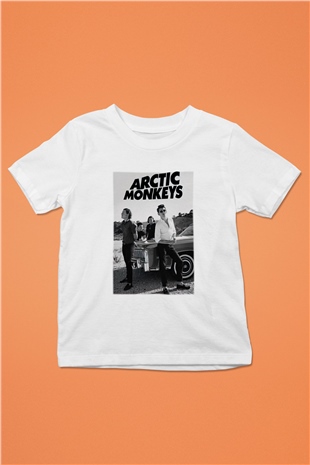 Arctic Monkeys Baskılı Beyaz Unisex Çocuk Tişört
