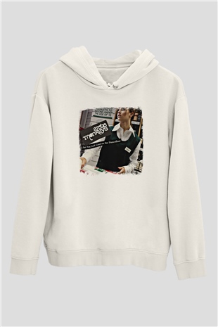 Arctic Monkeys Baskılı Unisex Beyaz Hoodie