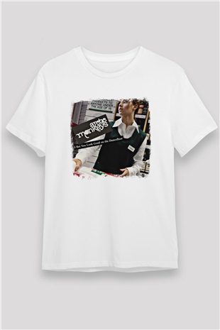 Arctic Monkeys Baskılı Unisex Beyaz Tişört