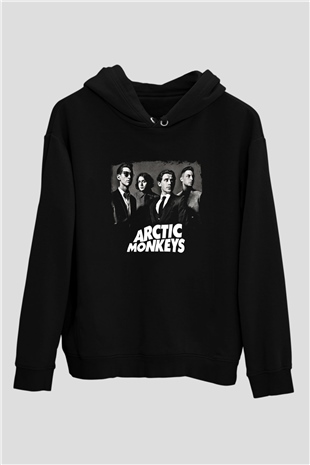 Arctic Monkeys Baskılı Unisex Siyah Hoodie