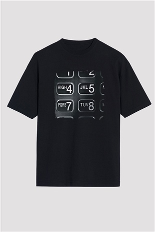 Arctic Monkeys Baskılı Unisex Siyah Oversize Tişört