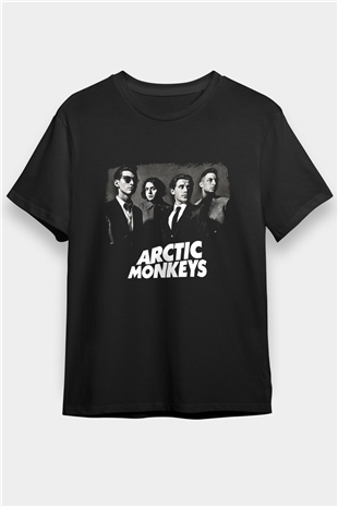 Arctic Monkeys Baskılı Unisex Siyah Tişört