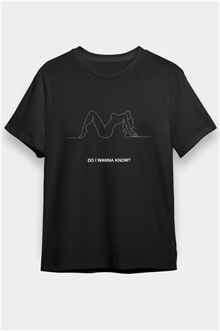 Arctic Monkeys Baskılı Unisex Siyah Tişört