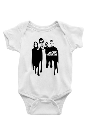 Arctic Monkeys Beyaz Bebek Body - Zıbın