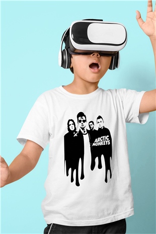 Arctic Monkeys Beyaz Unisex Çocuk Tişört