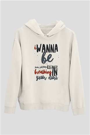 Arctic Monkeys Beyaz Unisex Kapüşonlu Sweatshirt