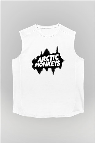 Arctic Monkeys Beyaz Unisex Kolsuz Tişört