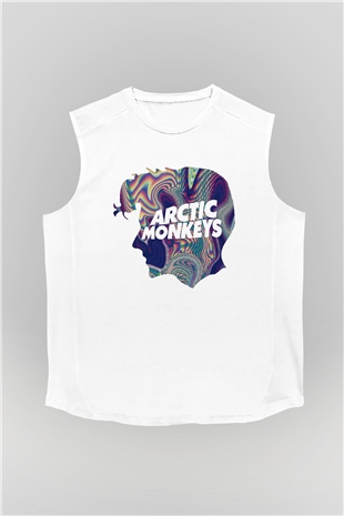 Arctic Monkeys Beyaz Unisex Kolsuz Tişört