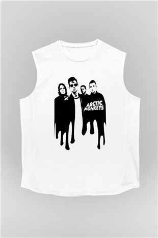 Arctic Monkeys Beyaz Unisex Kolsuz Tişört