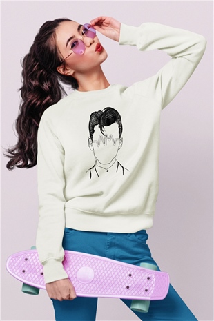 Arctic Monkeys Beyaz Unisex Sweatshirt