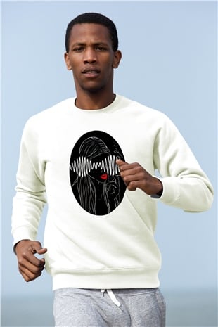 Arctic Monkeys Beyaz Unisex Sweatshirt