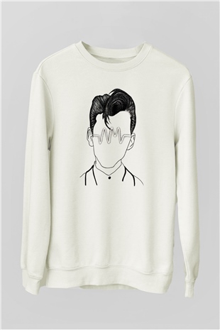 Arctic Monkeys Beyaz Unisex Sweatshirt