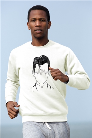 Arctic Monkeys Beyaz Unisex Sweatshirt