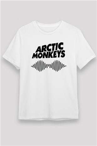 Arctic Monkeys Beyaz Unisex Tişört T-Shirt - TişörtFabrikası