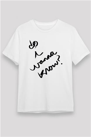 Arctic Monkeys Beyaz Unisex Tişört T-Shirt - TişörtFabrikası