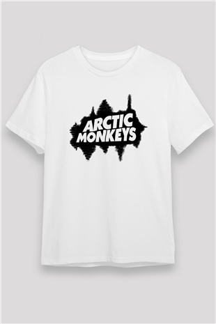 Arctic Monkeys Beyaz Unisex Tişört T-Shirt - TişörtFabrikası
