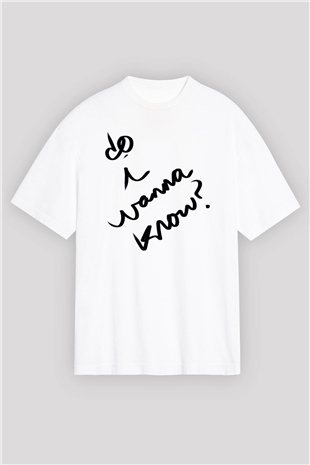 Arctic Monkeys Beyaz Oversize Tişört Oversize T-shirt - TişörtFabrikası