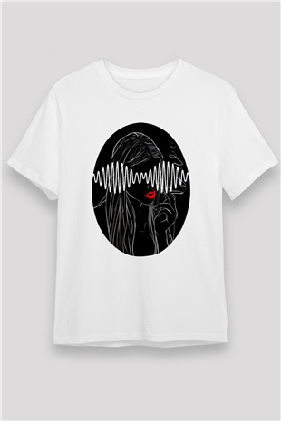 Arctic Monkeys Beyaz Unisex Tişört T-Shirt - TişörtFabrikası
