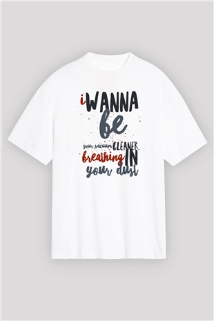 Arctic Monkeys Beyaz Oversize Tişört Oversize T-shirt - TişörtFabrikası