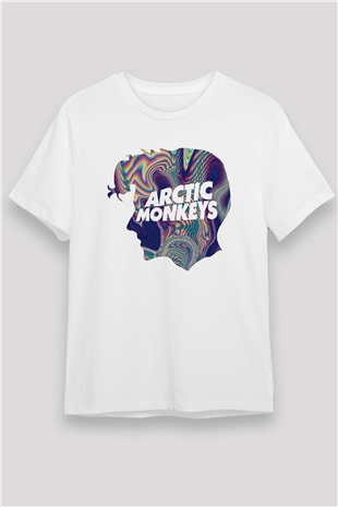 Arctic Monkeys Beyaz Unisex Tişört T-Shirt - TişörtFabrikası