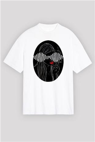 Arctic Monkeys Beyaz Oversize Tişört Oversize T-shirt - TişörtFabrikası