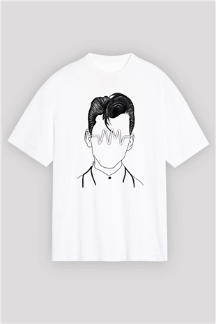 Arctic Monkeys Beyaz Oversize Tişört Oversize T-shirt - TişörtFabrikası