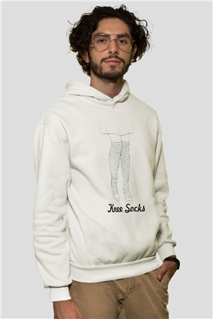 Arctic Monkeys Keep Calm And Listen To Arctic Monkeys Beyaz Unisex Kapüşonlu Sweatshirt