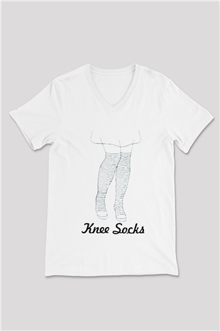 Arctic Monkeys Keep Calm And Listen To Arctic Monkeys Beyaz Unisex V Yaka Tişört