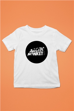 Arctic Monkeys Logo Beyaz Unisex Çocuk Tişört